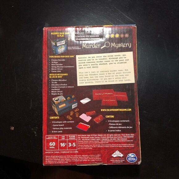 Escape Room Murder Mystery Expansion Pack New - Picture 2 of 6